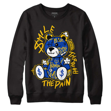 Jordan 14 “Laney” DopeSkill Sweatshirt Smile Through The Pain Graphic Streetwear - Black