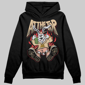 TAN Sneakers DopeSkill Hoodie Sweatshirt At The Top Graphic Streetwear - Black