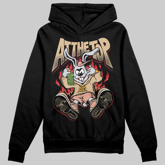 TAN Sneakers DopeSkill Hoodie Sweatshirt At The Top Graphic Streetwear - Black