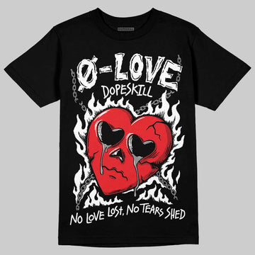 Rick Owens Leather Low Sneaker Black And Milk DopeSkill T-Shirt Crying Heart Graphic Streetwear - Black