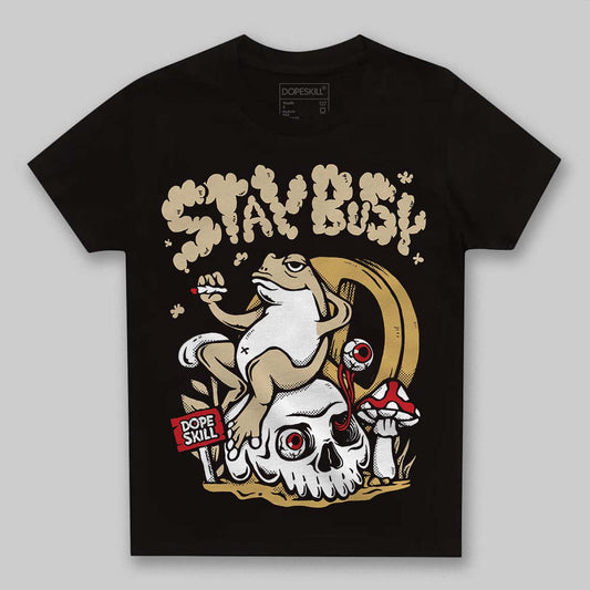 Jordan 4 Retro “Pizza” DopeSkill Toddler Kids T-shirt Stay Busy Graphic Streetwear - Black