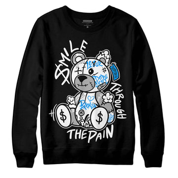 Jordan 6 “Reverse Oreo” DopeSkill Sweatshirt Smile Through The Pain Graphic Streetwear - Black
