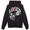 Grey Sneakers DopeSkill Hoodie Sweatshirt Loser Lover Graphic Streetwear - Black