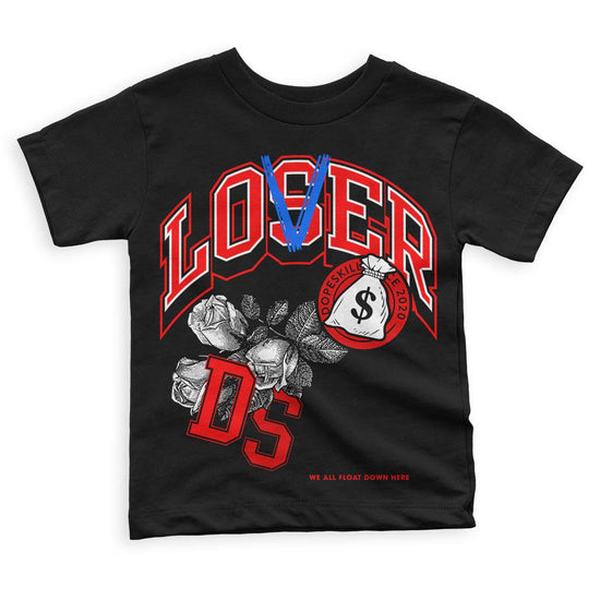 Jordan 1 Retro High OG "Satin Bred" DopeSkill Toddler Kids T-shirt Loser Lover Graphic Streetwear - Black