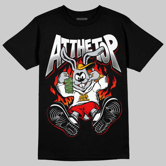 Black and White Sneakers DopeSkill T-Shirt At The Top Graphic Streetwear - black