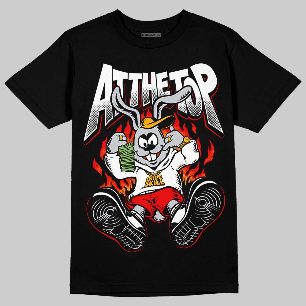 Black and White Sneakers DopeSkill T-Shirt At The Top Graphic Streetwear - black