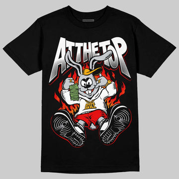 Black and White Sneakers DopeSkill T-Shirt At The Top Graphic Streetwear - black