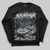 Jordan 9 Cool Grey DopeSkill Long Sleeve T-Shirt Flexin' Graphic Streetwear - Black