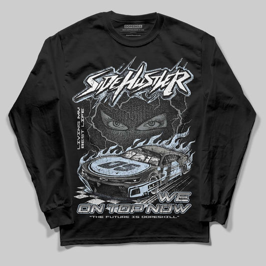Jordan 9 Cool Grey DopeSkill Long Sleeve T-Shirt Flexin' Graphic Streetwear - Black