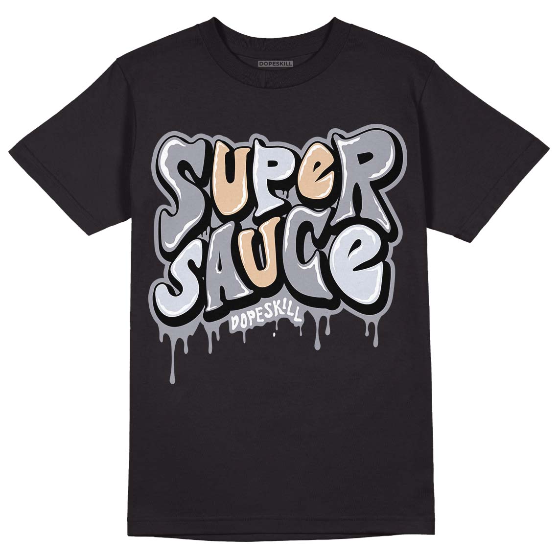 Jordan 4 Retro Frozen Moments DopeSkill T-Shirt Super Sauce Graphic Streetwear - Black