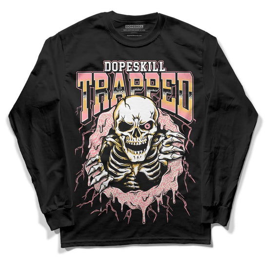 Jordan 3 GS “Red Stardust” DopeSkill Long Sleeve T-Shirt Trapped Halloween Graphic Streetwear - Black