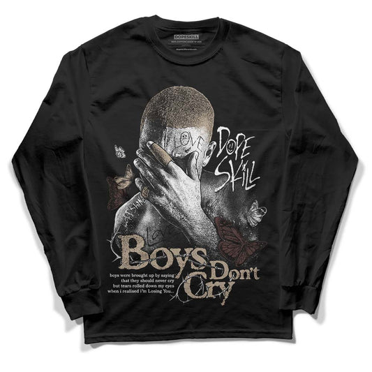 Jordan 1 High OG “Latte” DopeSkill Long Sleeve T-Shirt Boys Don't Cry Graphic Streetwear - Black