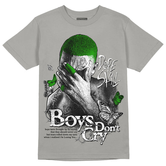 Jordan 4 Retro 'Wet Cement' DopeSkill Grey T-shirt Boys Don't Cry Graphic Streetwear