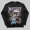 Harris Tweed x Dunk Low Denim Turquoise and Baroque Brown DopeSkill Long Sleeve T-Shirt Mystery Ghostly Grasp Graphic Streetwear - Black