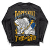 Dunk Blue Jay and University Gold DopeSkill Long Sleeve T-Shirt Sorry I've Been Trappin Graphic Streetwear - Black