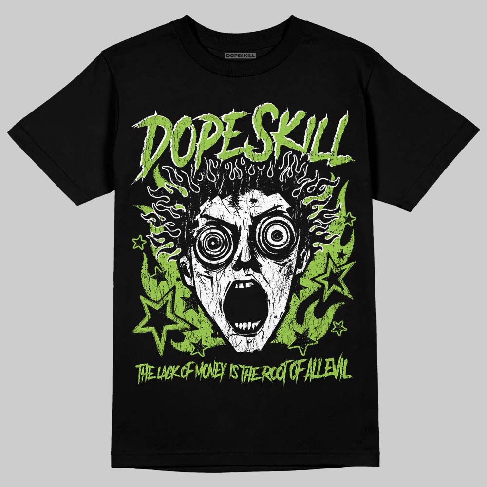 Neon Green Sneakers DopeSkill T-Shirt Root of Evil Graphic Streetwear - Black