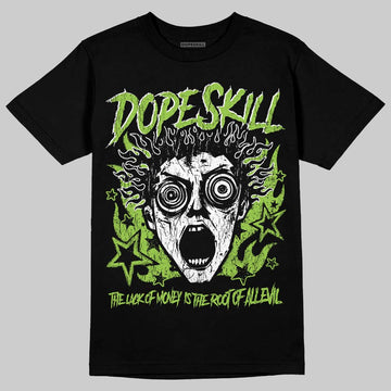 Neon Green Sneakers DopeSkill T-Shirt Root of Evil Graphic Streetwear - Black
