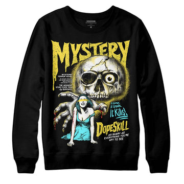 Jordan 5 Aqua DopeSkill Sweatshirt Mystery Ghostly Grasp Graphic Streetwear - Black