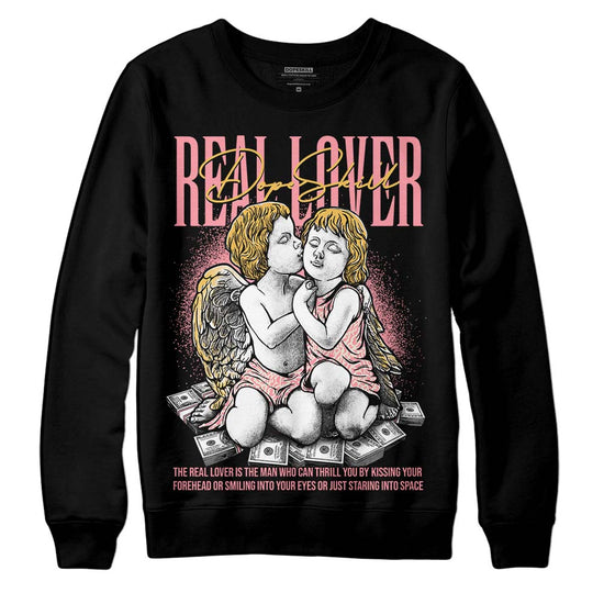 Jordan 3 GS “Red Stardust” DopeSkill Sweatshirt Real Lover Graphic Streetwear - Black