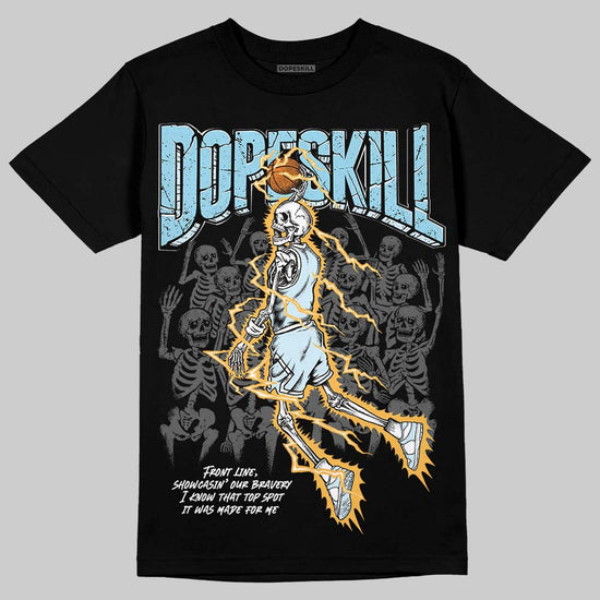 Vans Knu Stack Vintage Satin Dream Blue DopeSkill T-Shirt Thunder Dunk Graphic Streetwear - Black