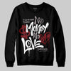 A Ma Maniére x Air Jordan 5 “Violet Ore” DopeSkill Sweatshirt No Money No Love Typo Graphic Streetwear - Black