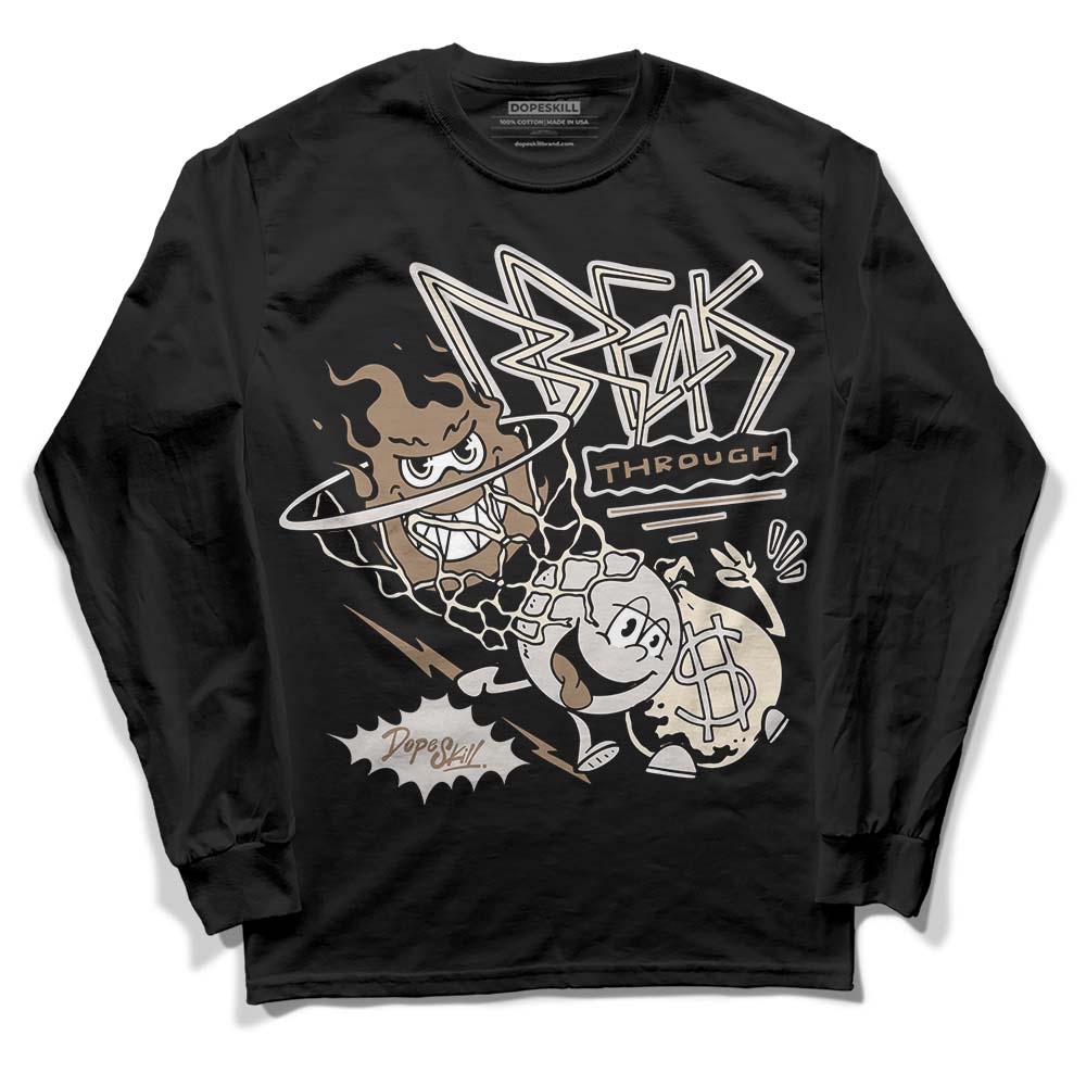 Jordan 5 SE “Sail” DopeSkill Long Sleeve T-Shirt Break Through Graphic Streetwear - Black