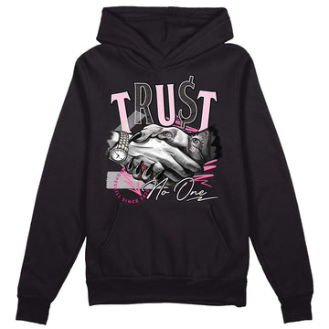 Dunk Low LX Pink Foam DopeSkill Hoodie Sweatshirt Trust No One Graphic Streetwear - Black 