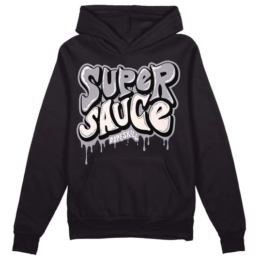 Jordan 2 Cement Grey DopeSkill Hoodie Sweatshirt Super Sauce Graphic Streetwear - Black