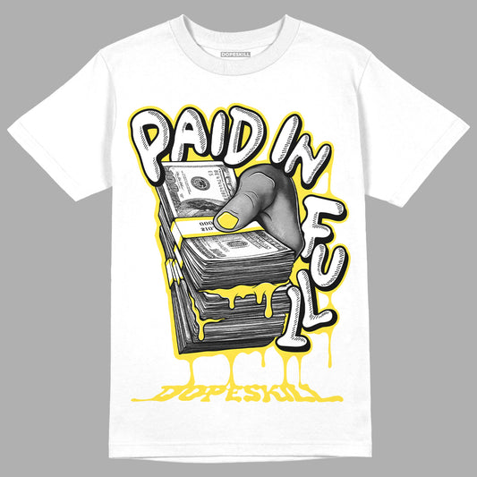 Jordan 11 Low 'Yellow Snakeskin' DopeSkill T-Shirt Paid In Full Graphic Streetwear  - Black 