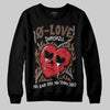 Jordan 9 'Olive' DopeSkill Sweatshirt Crying Heart Graphic Streetwear - Black