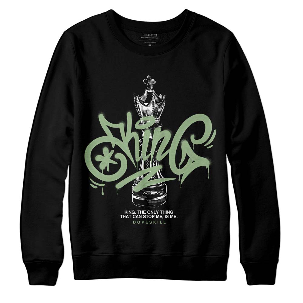 Jordan 4 Retro “Seafoam” DopeSkill Sweatshirt King Chess Graphic Streetwear - Black