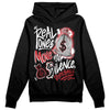 Jordan 12 “Red Taxi” DopeSkill Hoodie Sweatshirt Real Ones Move In Silence Graphic Streetwear - Black