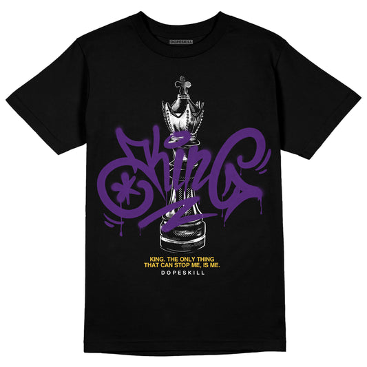 Jordan 12 “Field Purple” DopeSkill T-Shirt King Chess Graphic Streetwear - Black