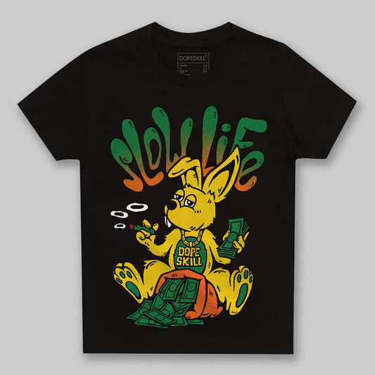 Green Sneakers DopeSkill Toddler Kids T-shirt Slow Life Graphic Streetwear - black