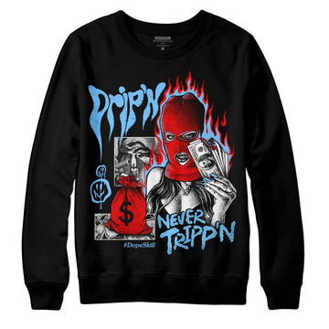 Travis Scott x Jordan 4 Retro 'Cactus Jack' DopeSkill Sweatshirt Drip'n Never Tripp'n Graphic Streetwear - Black