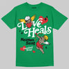 Green Sneakers DopeSkill T-Shirt New Love Heals Graphic Streetwear - Irish Green