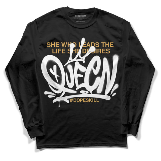 Jordan 11 "Gratitude" DopeSkill Long Sleeve T-Shirt Queen Graphic Streetwear - Black