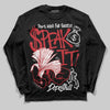Jordan 5 Retro Fire Red Black Tongue (2025) DopeSkill Long Sleeve T-Shirt Speak It Graphic Streetwear - Black