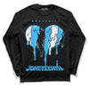 Jordan 1 High Retro OG “University Blue” DopeSkill Long Sleeve T-Shirt Juneteenth Heart Graphic Streetwear - Black