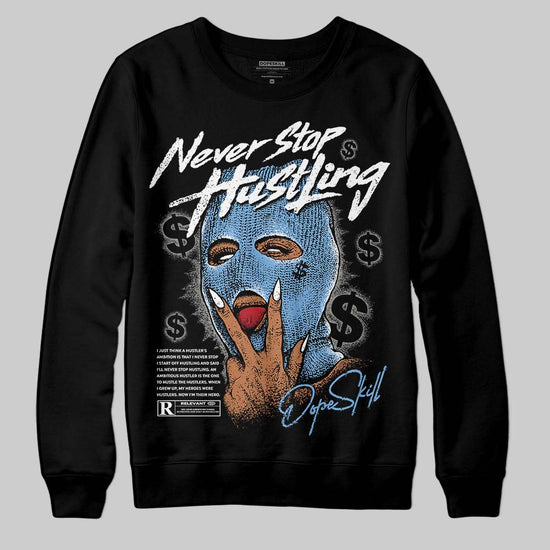 Jordan 12 Retro 'Melo' DopeSkill Sweatshirt Never Stop Hustling Graphic Streetwear - black