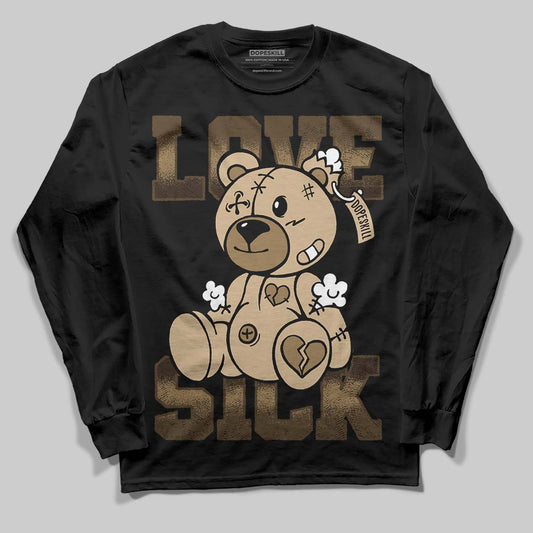 TAN Sneakers DopeSkill Long Sleeve T-Shirt Love Sick Graphic Streetwear - Black