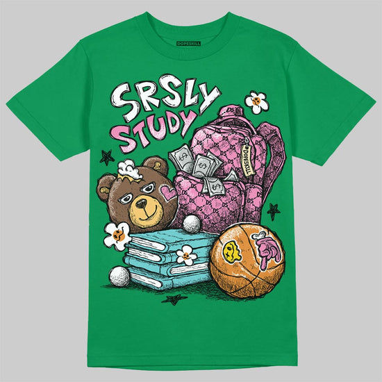 Green Sneakers DopeSkill T-Shirt SRSLY Study Graphic Streetwear - Irish Green