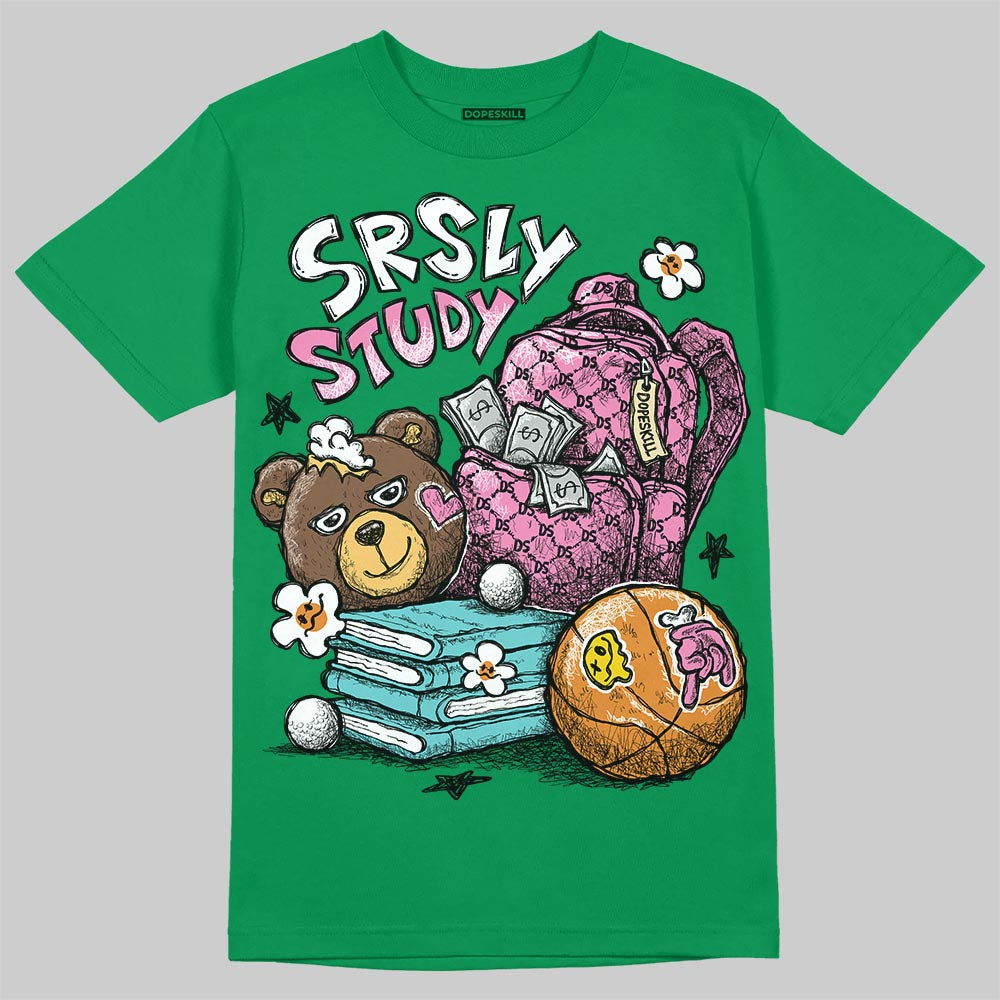 Green Sneakers DopeSkill T-Shirt SRSLY Study Graphic Streetwear - Irish Green