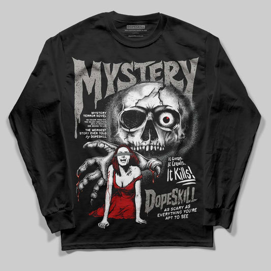 Jordan 9 Cool Grey DopeSkill Long Sleeve T-Shirt Mystery Ghostly Grasp Graphic Streetwear - Black