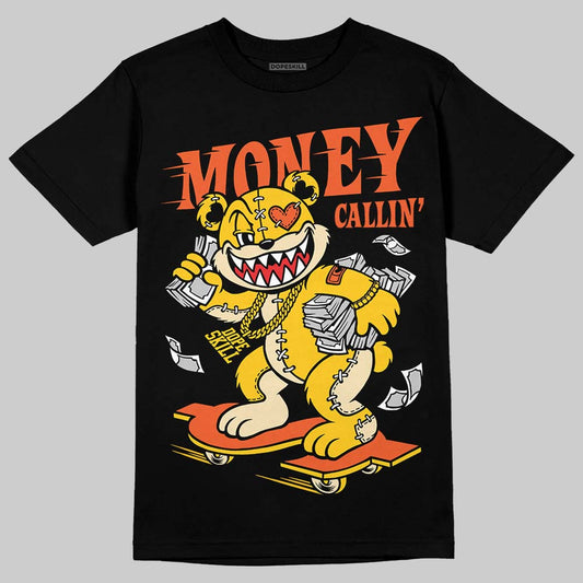 Yellow Sneakers DopeSkill T-Shirt Money Callin' Graphic Streetwear - Black