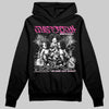 Pink Sneakers DopeSkill Hoodie Sweatshirt Just Rich Graphic Streetwear - Black