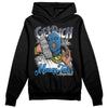 Jordan Spiz’ike Low “White/Obsidian” DopeSkill Hoodie Sweatshirt Get Rich Graphic Streetwear - Black