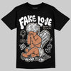 Jordan 3 Retro Pure Money DopeSkill T-Shirt False Love Graphic Streetwear - Black