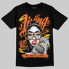Orange, Black and White Sneakers DopeSkill T-Shirt Living My Best Life Graphic Streetwear - Black 
