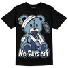 Jordan 1 Mid Diffused Blue DopeSkill T-Shirt Hurt Bear Graphic Streetwear - Black